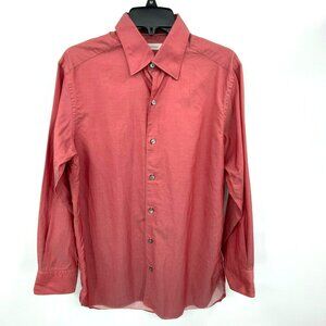Ermenegildo Zegna Mens Copper Button Down Shirt
